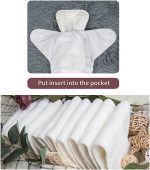 ALVABABY Christmas Baby Cloth Diaper Adjustable Washable Reusable for Baby Girls and Boys Infant Toddler Nappy 1 Pack with 2 Inserts QD71-2T - Image 5